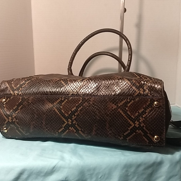Michael Kors Python Hamilton Handbag - Picture 5 of 7